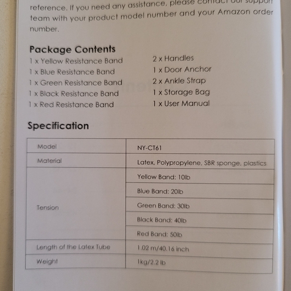 INTEY Resistance Band Set - Picture 6 of 6